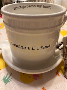 Mud Pie Bacon Cooker “Don’t Go Bacon My Heart”